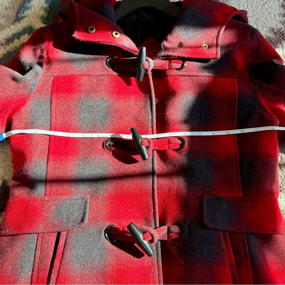 Pendleton Roslyn Plaid Wool Blend Duffle Coat XS - Picture 7 of 12